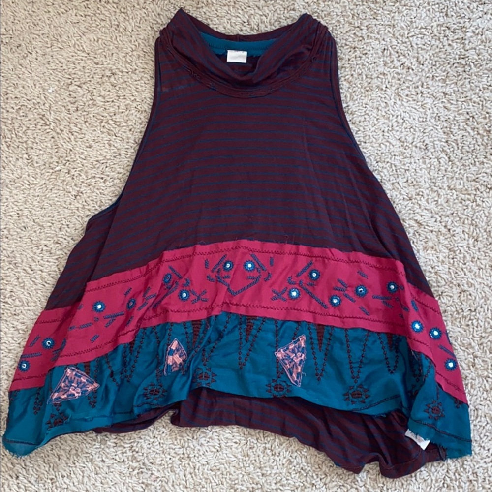 Free People Mock Neck Tank